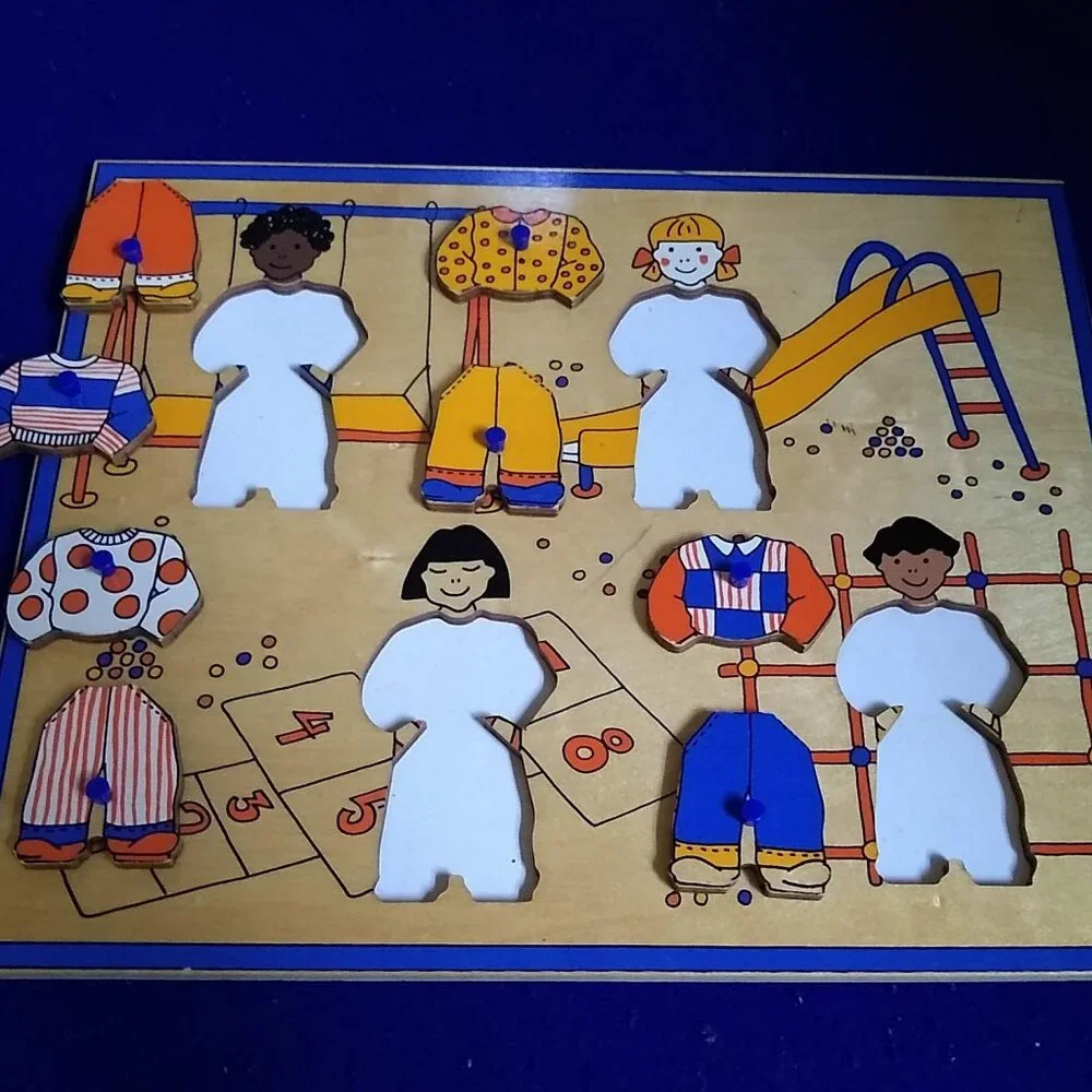 Ikea Lurig Wooden Peg Puzzle size 12